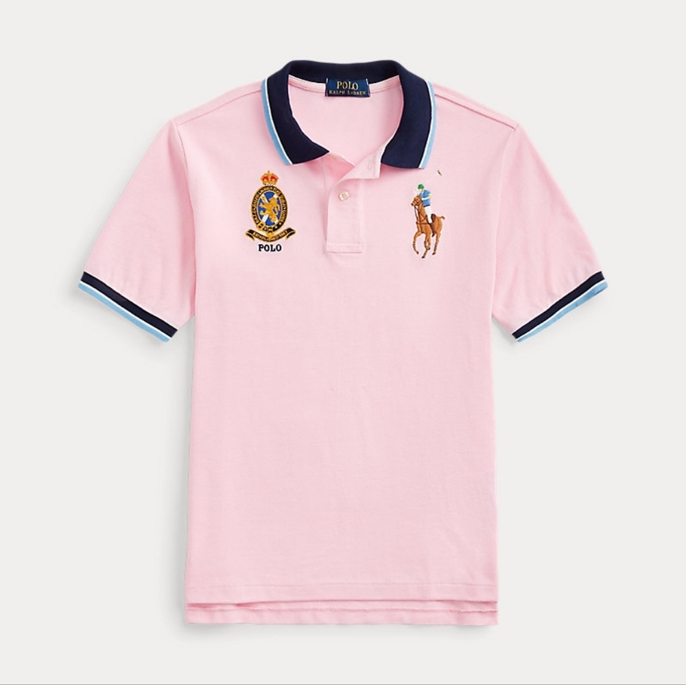 Boys' Ralph Lauren Big Pony Crest Cotton Polo, 4T